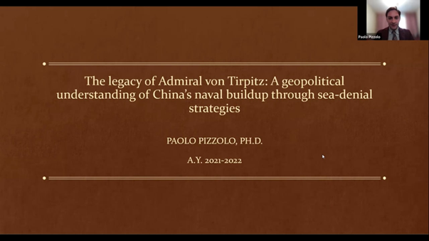 Состоялся научный семинар «The legacy of Admiral von Tirpitz: a geopolitical understanding of China’s naval buildup through sea-denial strategies»
